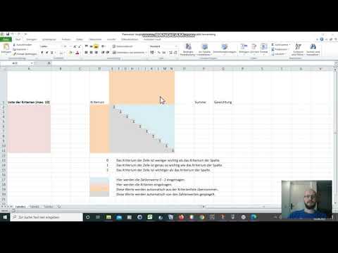 Paarweiser Vergleich mit Excel oder mit Online-Tool