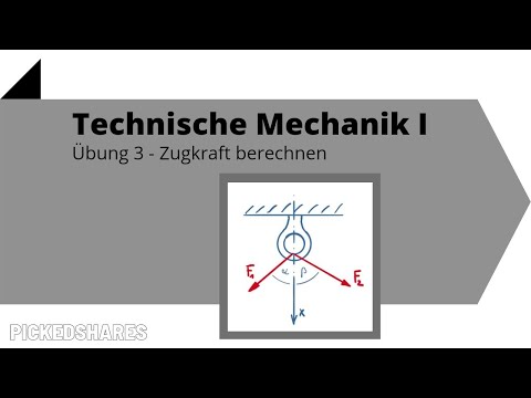 Technische Mechanik 1, Übung 3 - Zugkraft berechnen