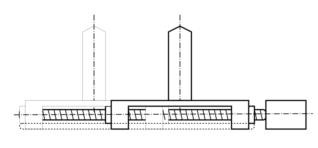 The slider with a spindle drive